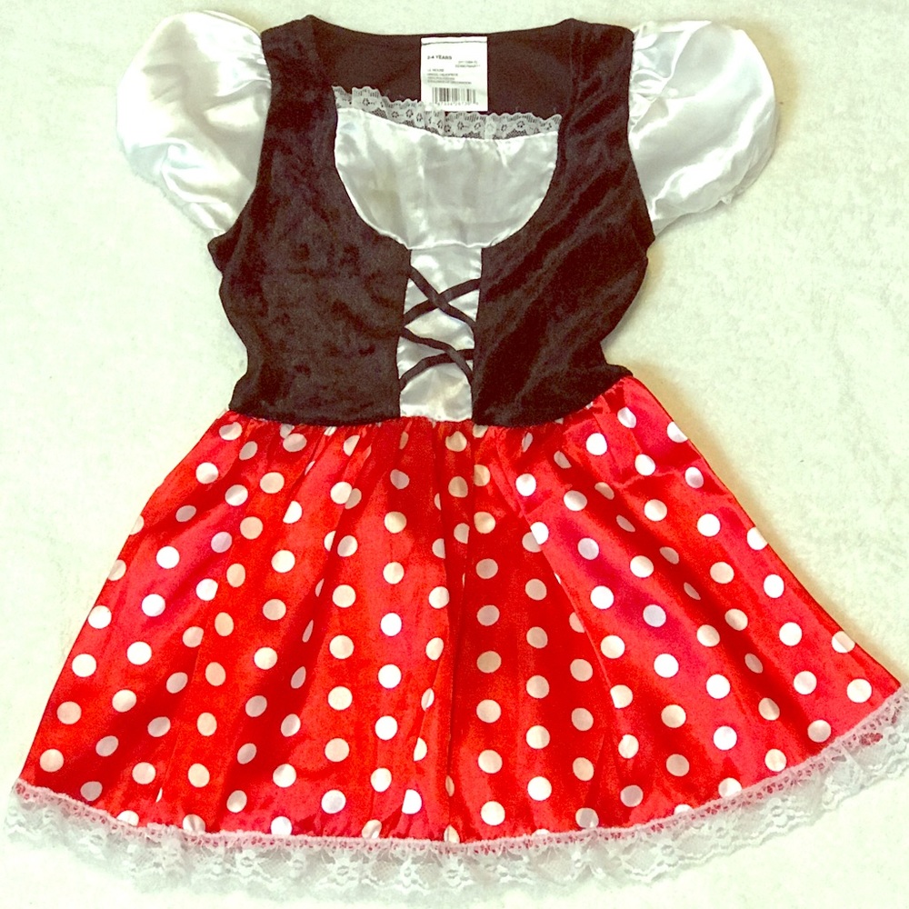 Minnie Mouse Costume Dress Size 2T - 4T
